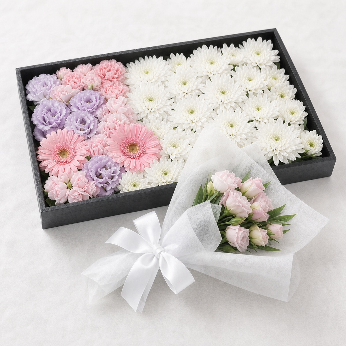 お別れ盆 洋花と菊